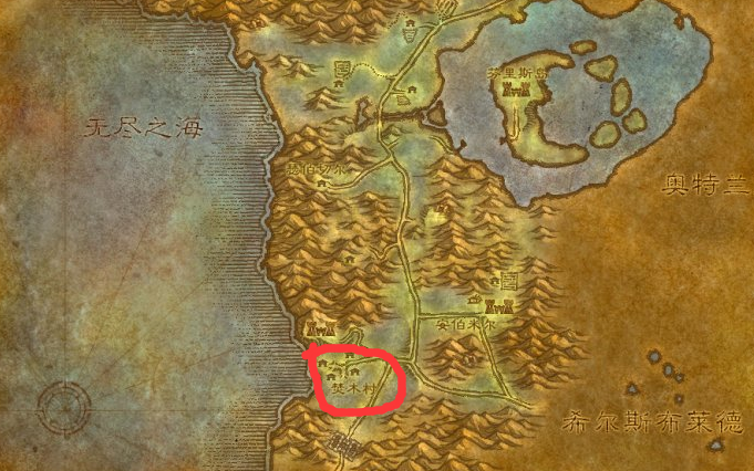 魔兽世界焚木村在哪