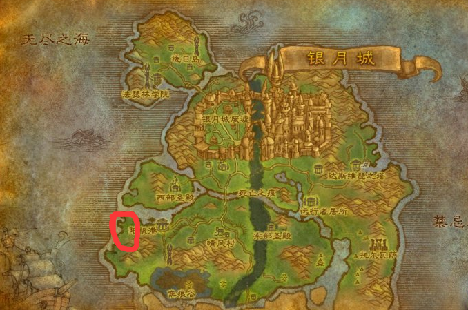 魔兽世界金色沙滩在哪