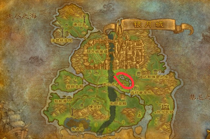 魔兽世界萦语水池在哪