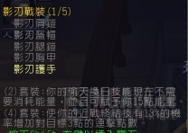 魔兽世界wlk毁伤贼套装属性