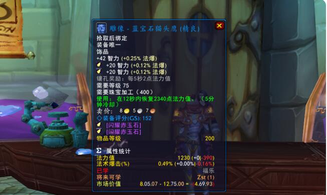 魔兽世界wlk奶骑选什么饰品