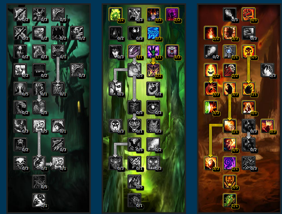 魔兽世界wlk毁灭术PVP天赋怎么点