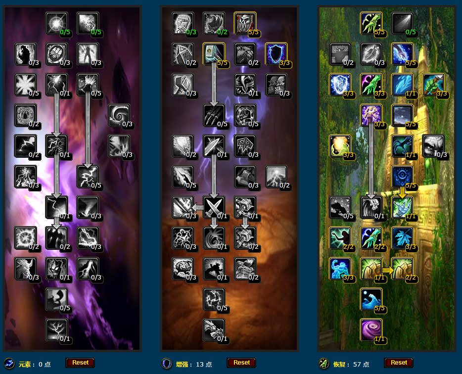 魔兽世界wlk奶萨天赋加点