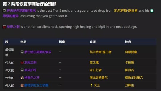 魔兽世界tbcp2奶萨bis装备宝石附魔怎么选