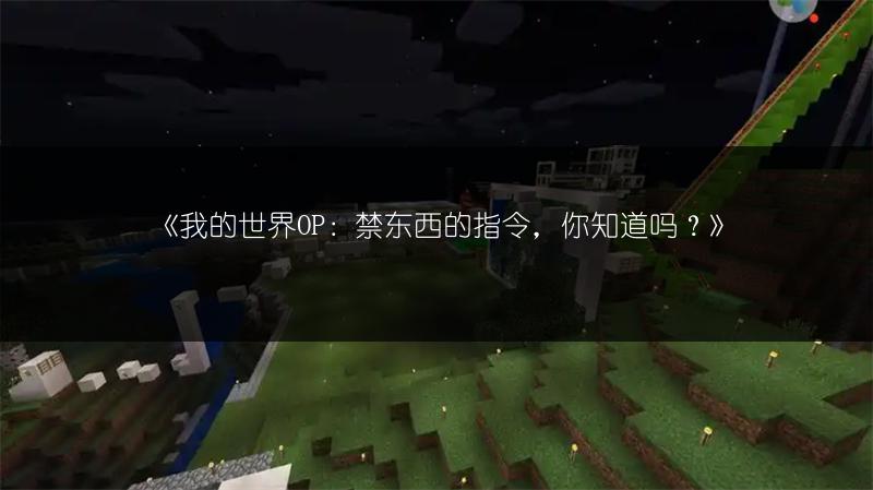 《我的世界OP：禁东西的指令，你知道吗？》