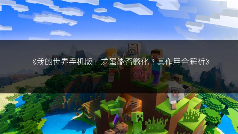 《我的世界手机版：龙蛋能否孵化？其作用全解析》