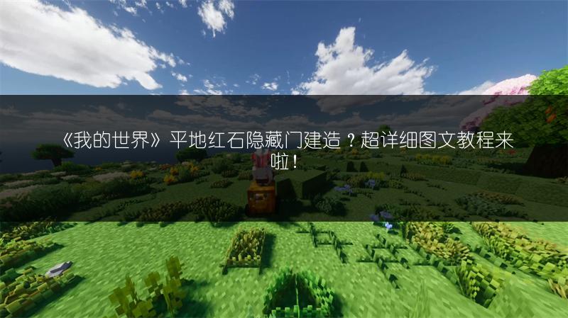 《我的世界》平地红石隐藏门建造？超详细图文教程来啦！