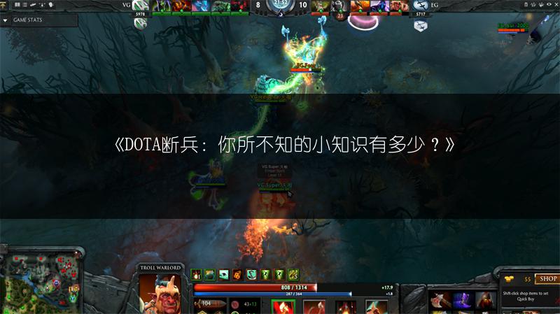 《DOTA断兵：你所不知的小知识有多少？》