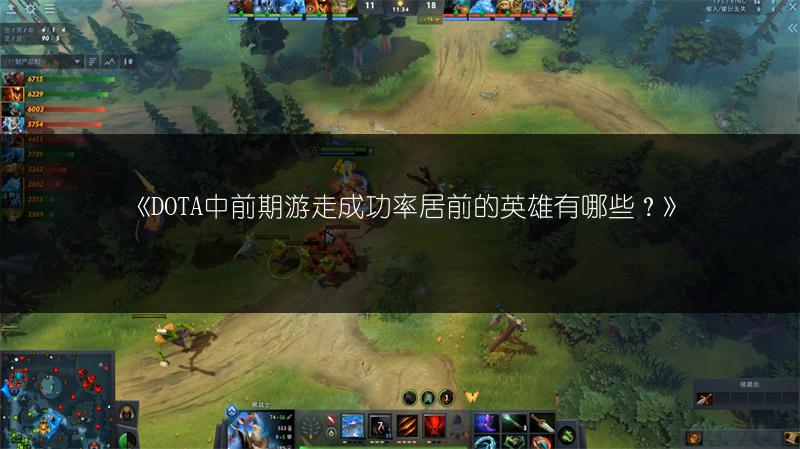 《DOTA中前期游走成功率居前的英雄有哪些？》