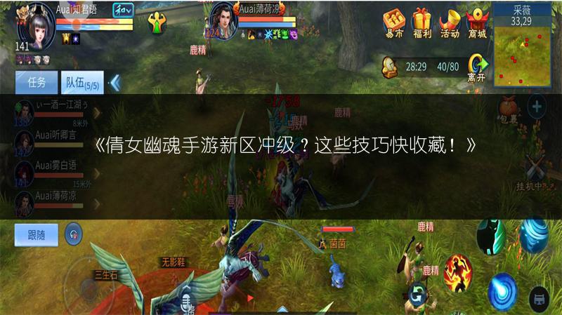 《倩女幽魂手游新区冲级？这些技巧快收藏！》