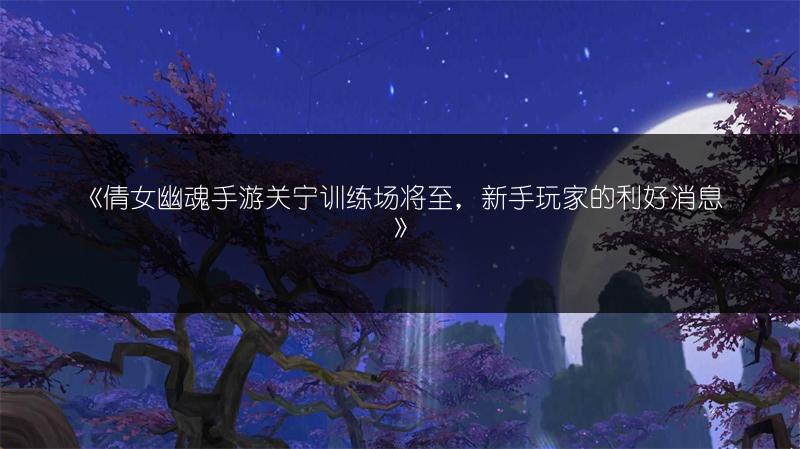 《倩女幽魂手游关宁训练场将至，新手玩家的利好消息》