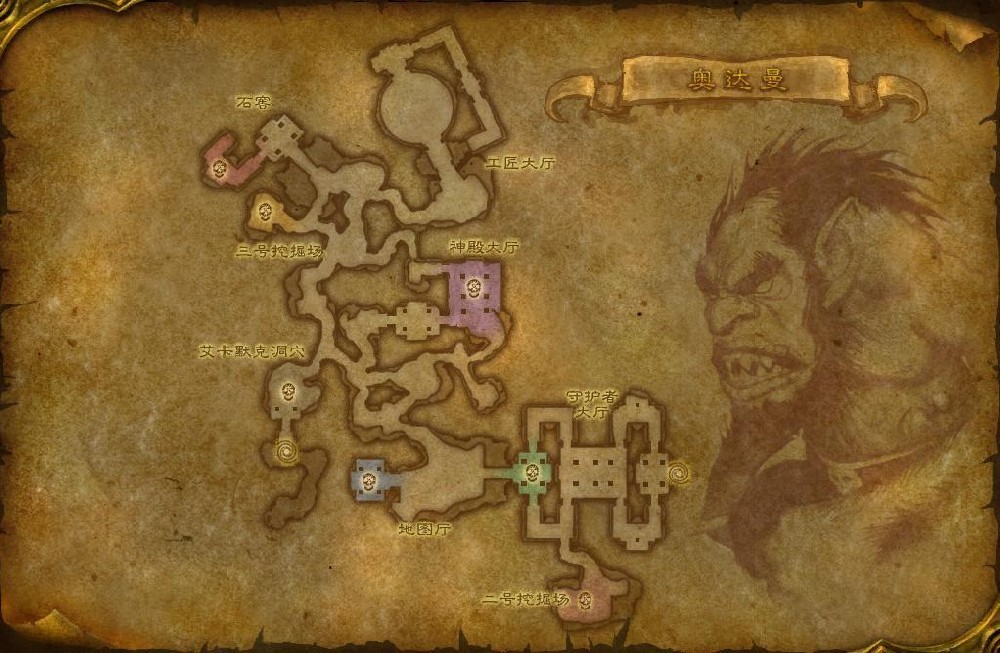 魔兽世界奥达曼地图