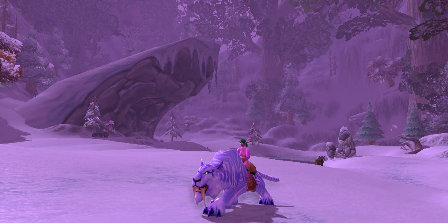 魔兽世界冬泉谷霜刃豹坐骑